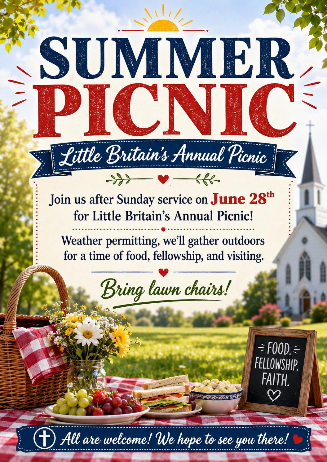 Little Britain's Annual Summer Picnic poster